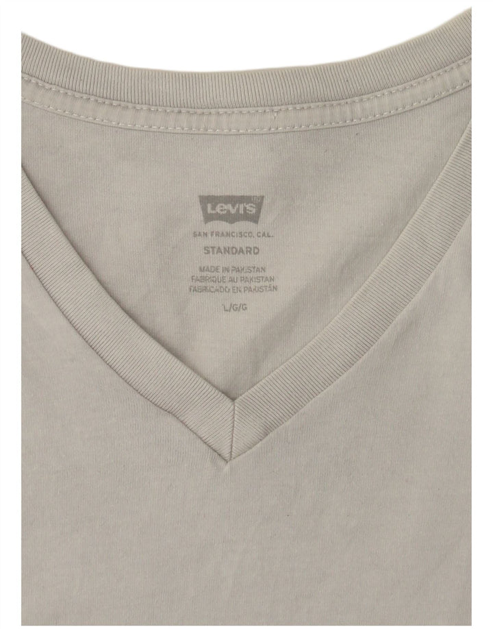 Męski T-shirt o standardowym kroju LEVI'S, duży, szary