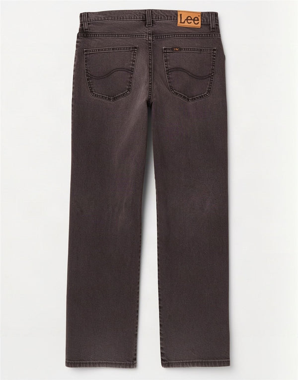 Męskie jeansy Lee Brooklyn Straight W33 L31, czarne, bawełniane