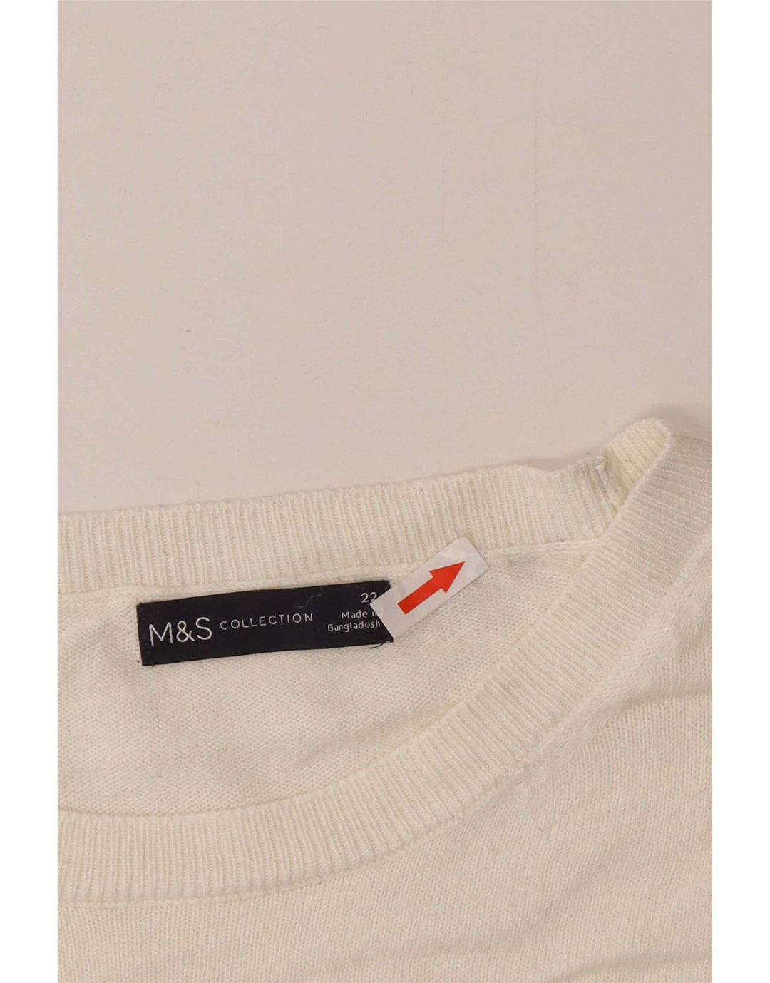 Marks & Spencer Damski sweter z okrągłym dekoltem, UK 22 2XL, wielokolorowy