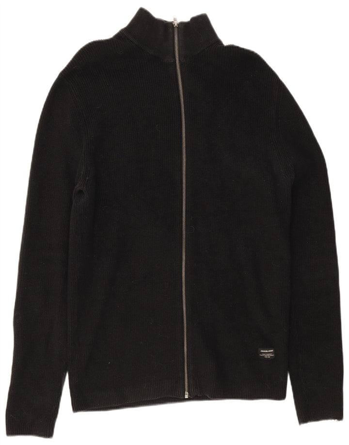 Sweter męski Jack & Jones XL, czarny, bawełniany