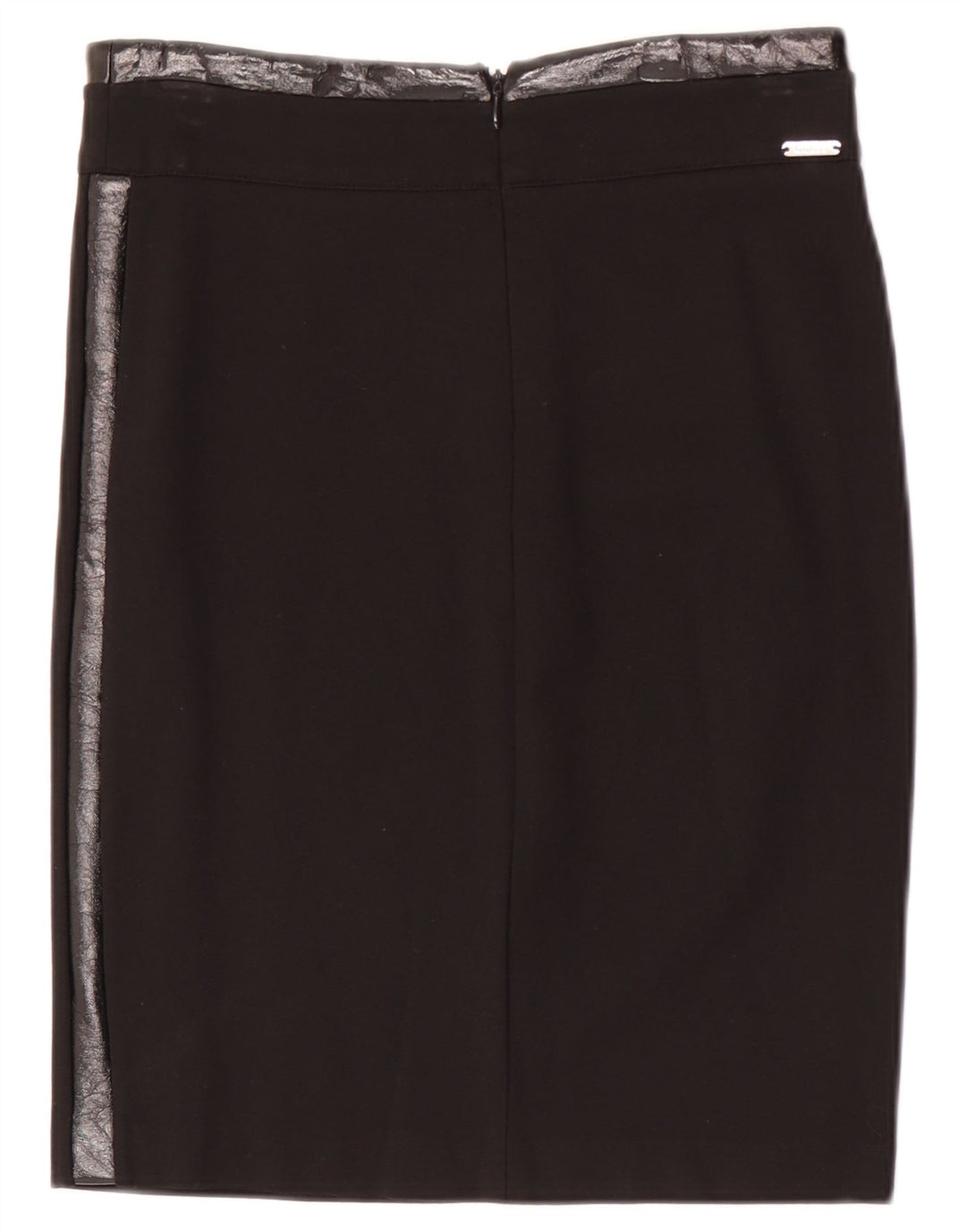 Guess Prosta spódnica damska Medium W28 Czarna wiskoza