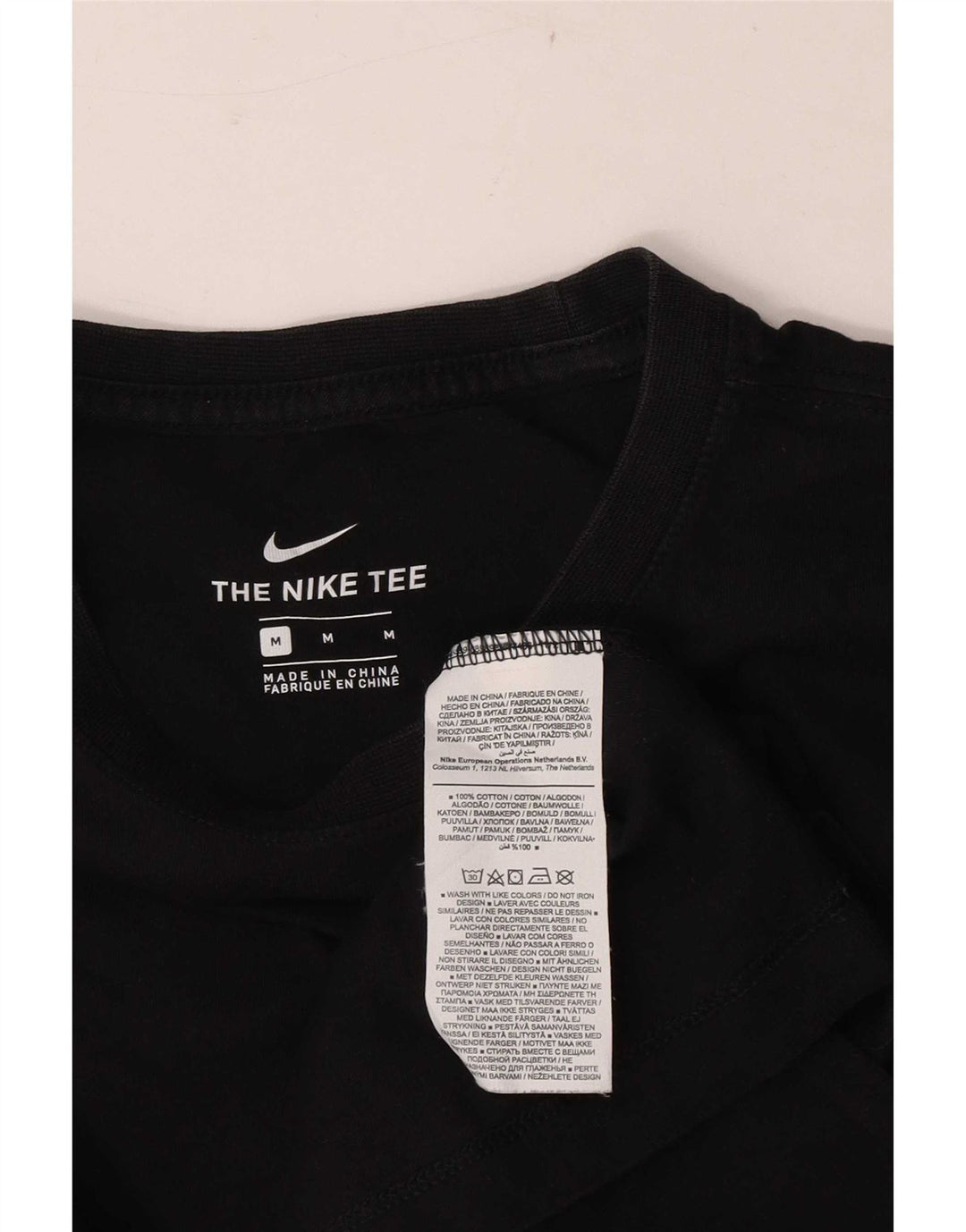 T-shirt męski Nike, średni czarny, bawełniany