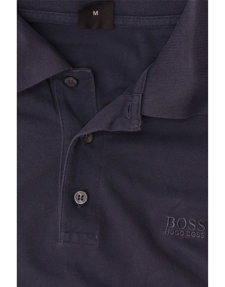 Męska koszulka polo Hugo Boss, średnia, granatowa, bawełniana