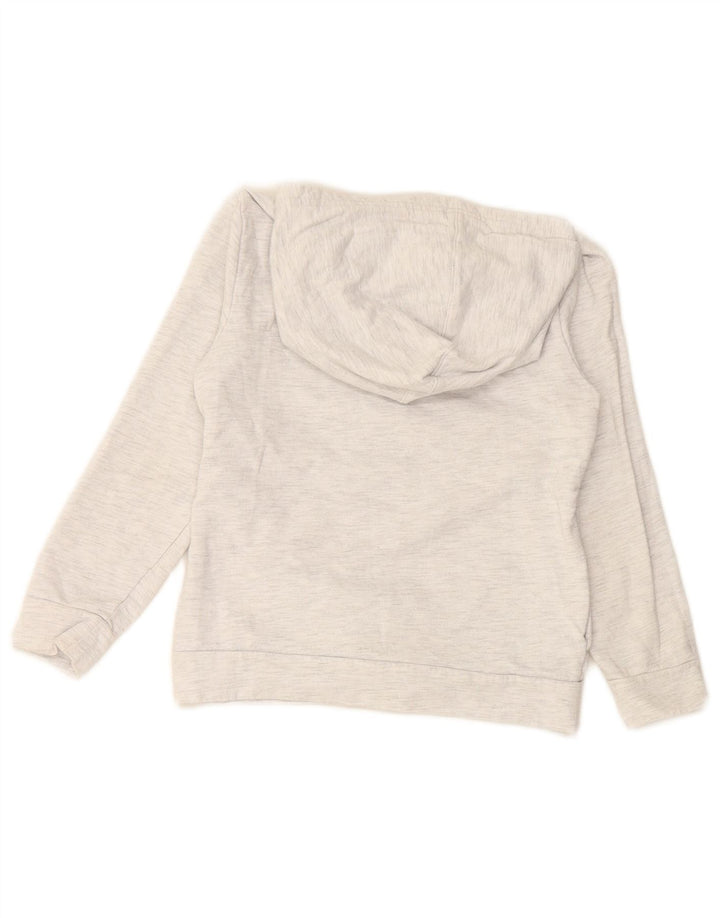 Dziewczęcy sweter z kapturem i grafiką PUMA, 6-7 lat, szara bawełna