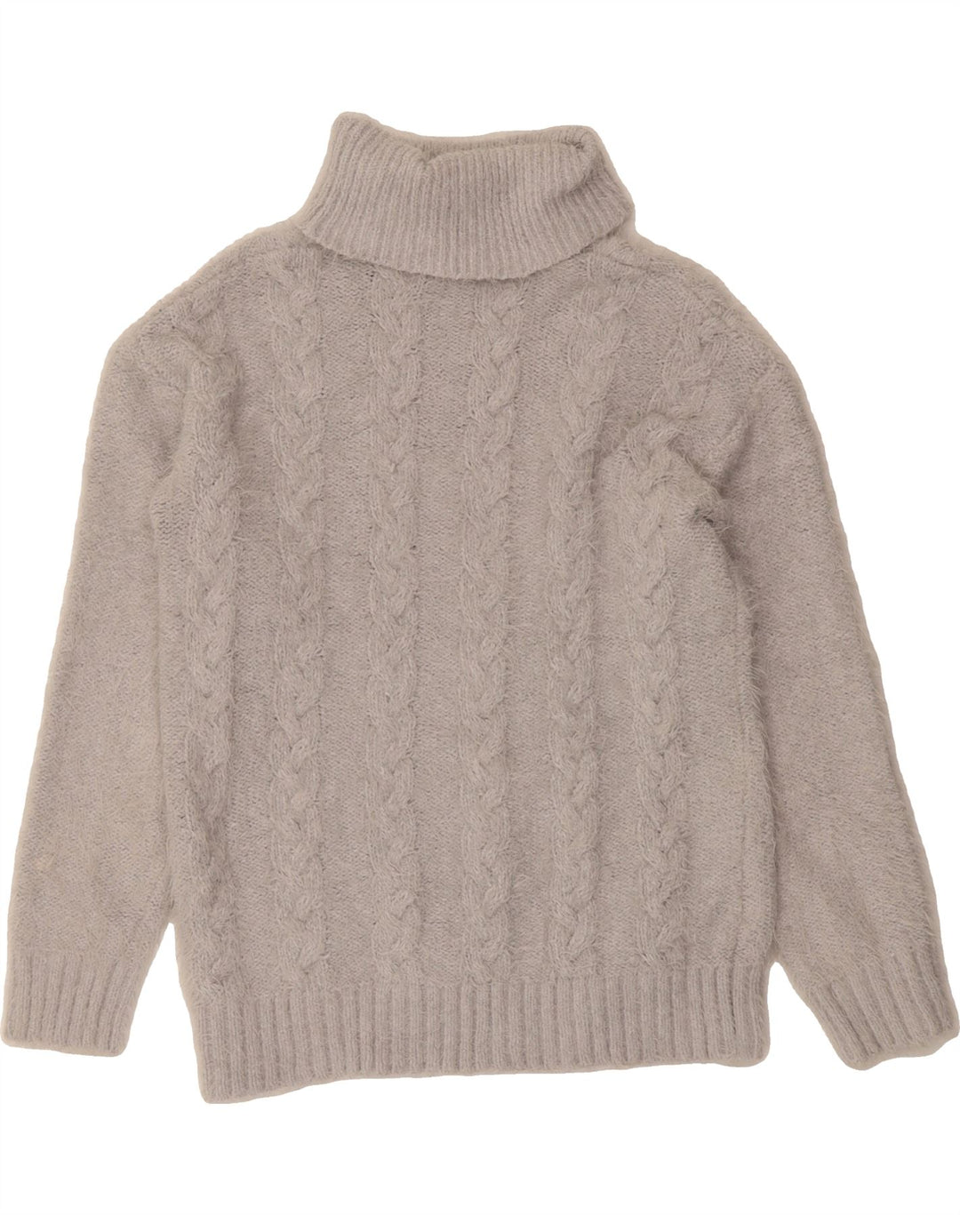 MOUNTAIN WAREHOUSE Womens Roll Neck Jumper Sweater UK 12 Medium  Grey Vintage Mountain Warehouse and Second-Hand Mountain Warehouse from Messina Hembry 