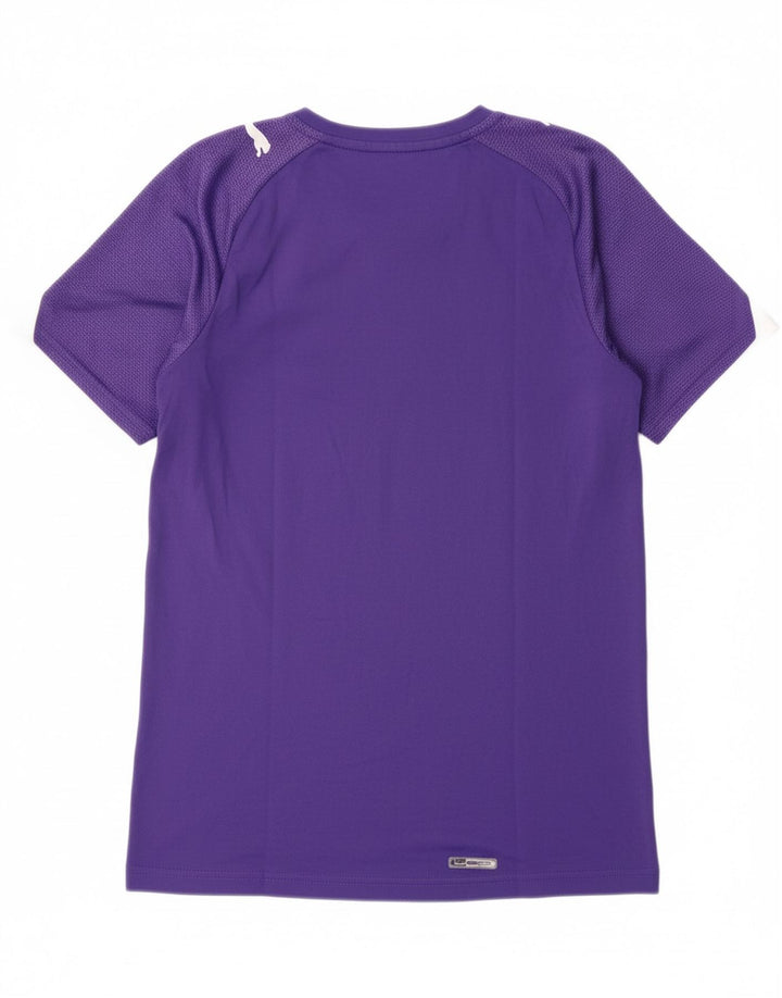 PUMA Mens Graphic T-Shirt Top Small Purple Polyester Vintage Puma and Second-Hand Puma from Messina Hembry 