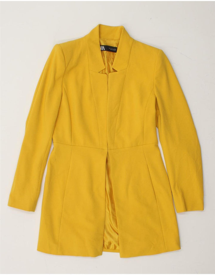 Damska marynarka ZARA Open Blazer UK 10, mała, żółta