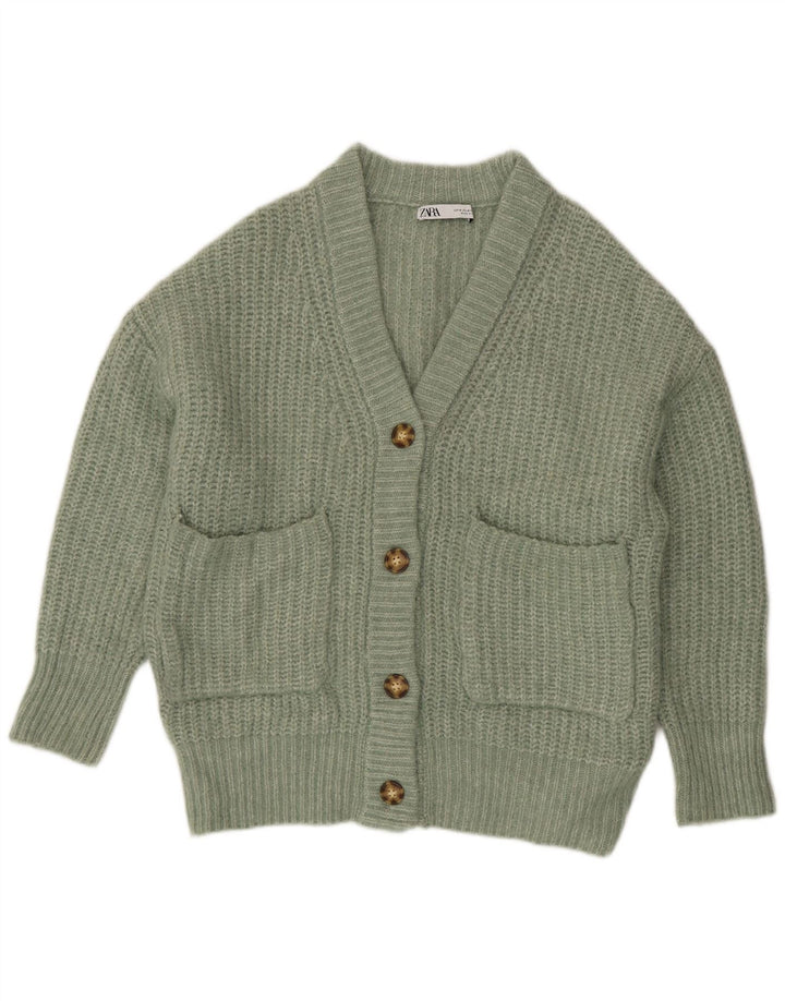 Damski sweter oversize Zara UK 14, średni zielony