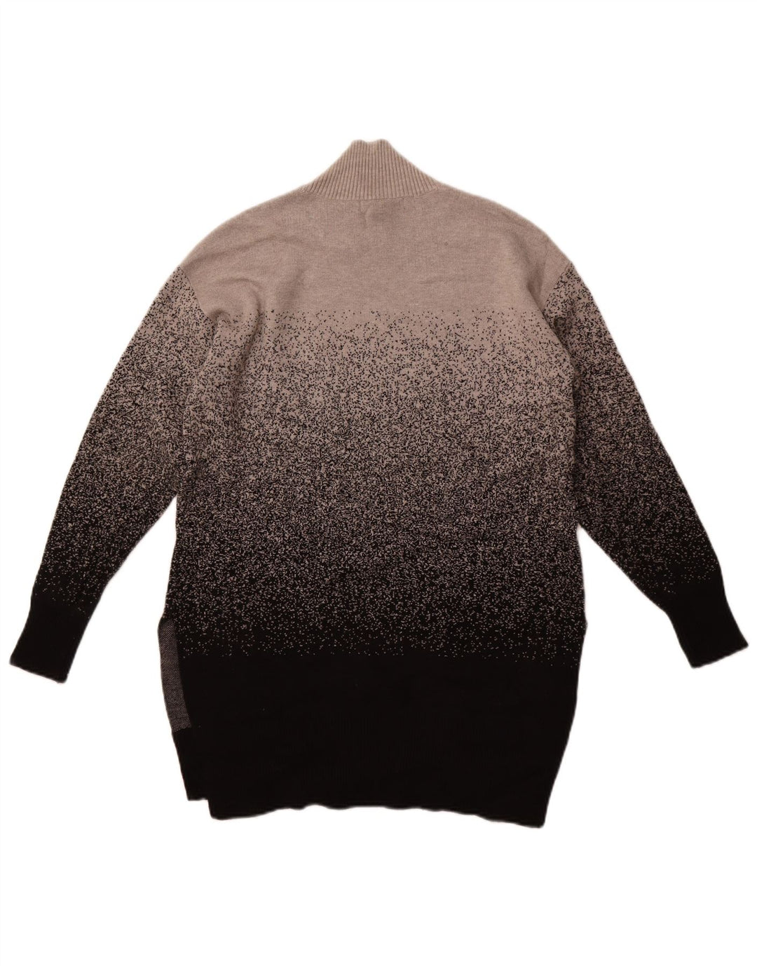 Marks & Spencer Damski sweter z golfem UK 10, mały, szary nakrapiany