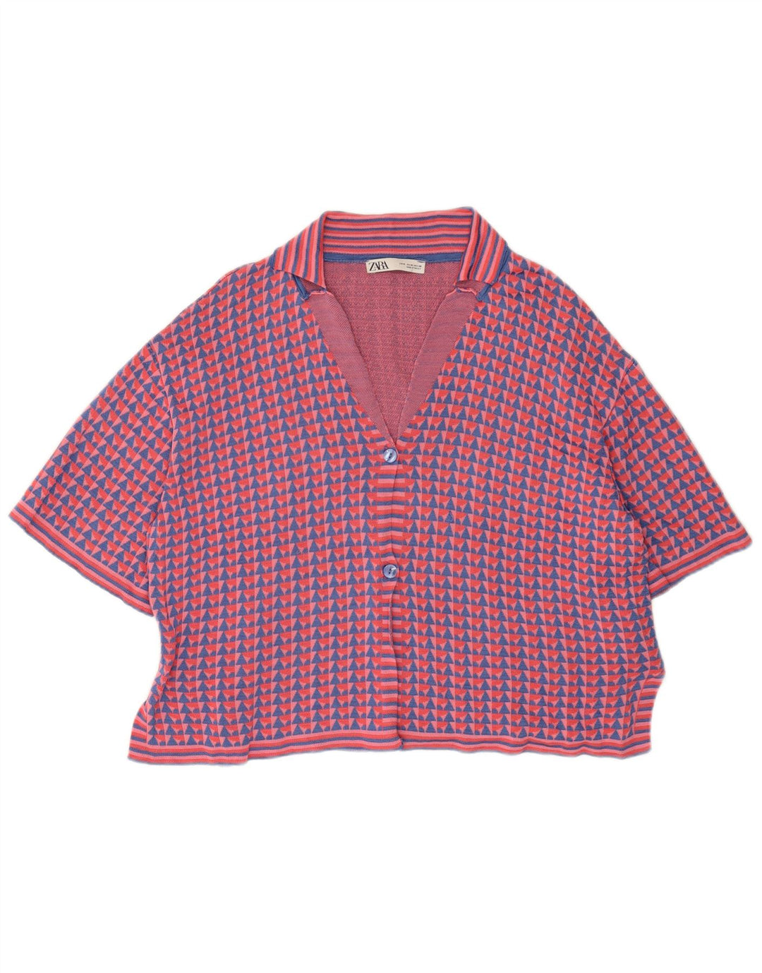 Sweter damski Zara z krótkim rękawem, UK 14, średni, wielokolorowy