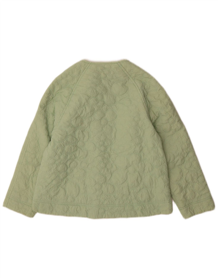 Damska pikowana kurtka Zara UK 4 XS, zielony nylon