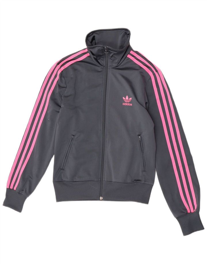 Damska kurtka dresowa Adidas EU 38, mała, szary poliester