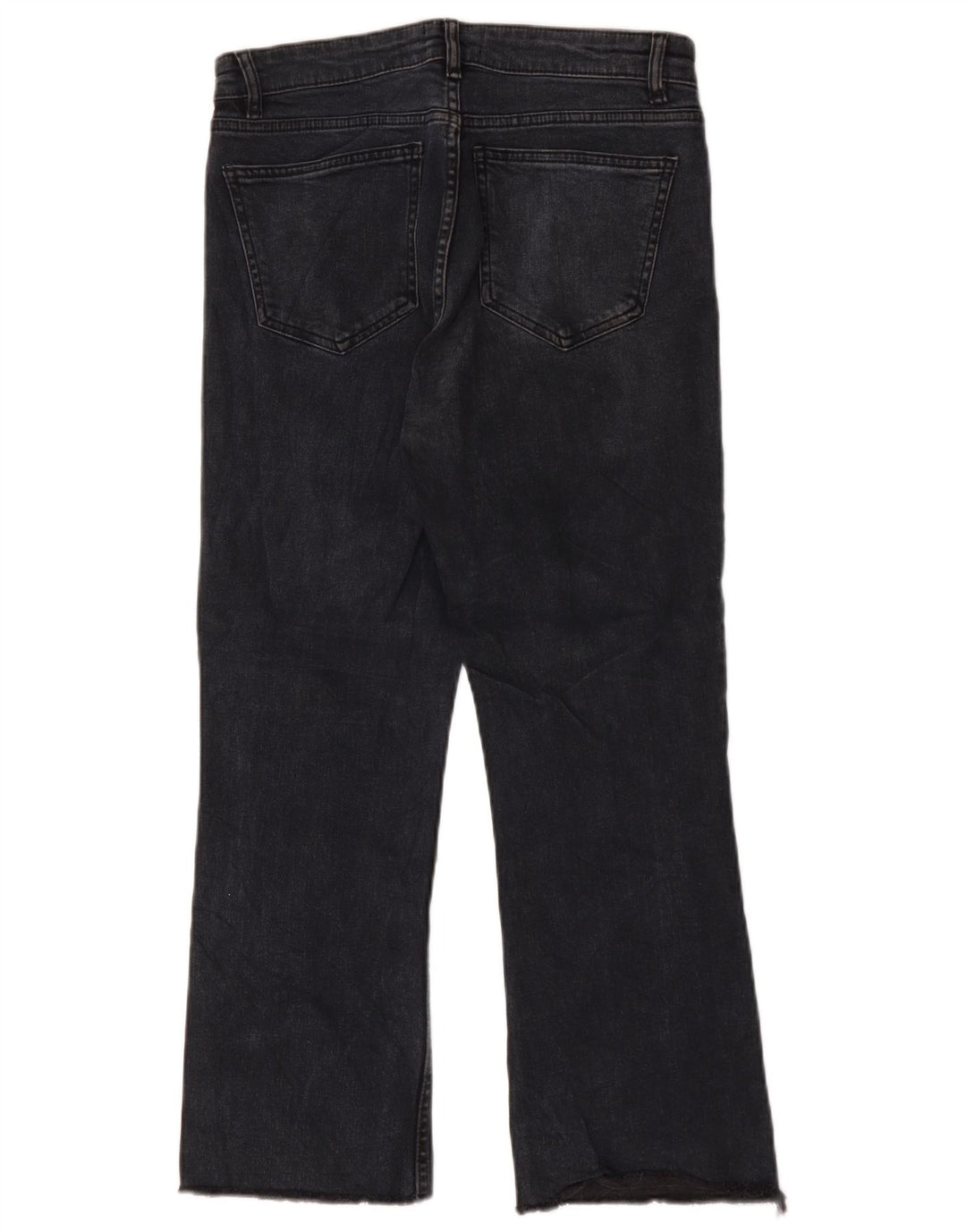 Damskie jeansy typu bootcut Zara z wysokim stanem EU 40 Medium W30 L25 czarne