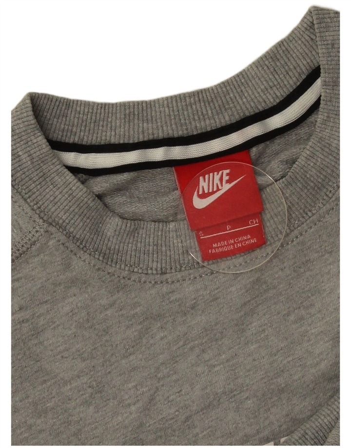 Męska bluza z grafiką Nike, mała, szara, nakrapiana