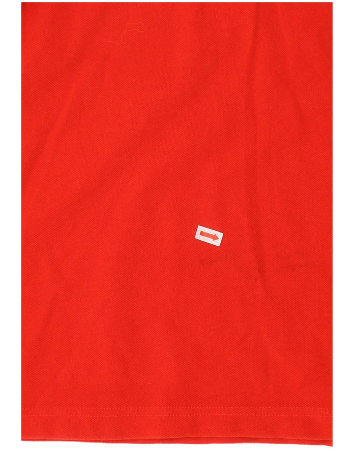 TOMMY HILFIGER Boys Polo Shirt 8-9 Years Medium  Red Cotton