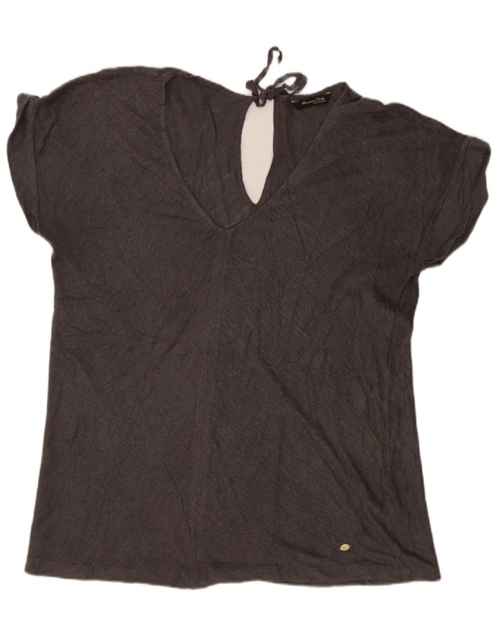 Bluzka damska Massimo Dutti Top UK 16, duża, szara
