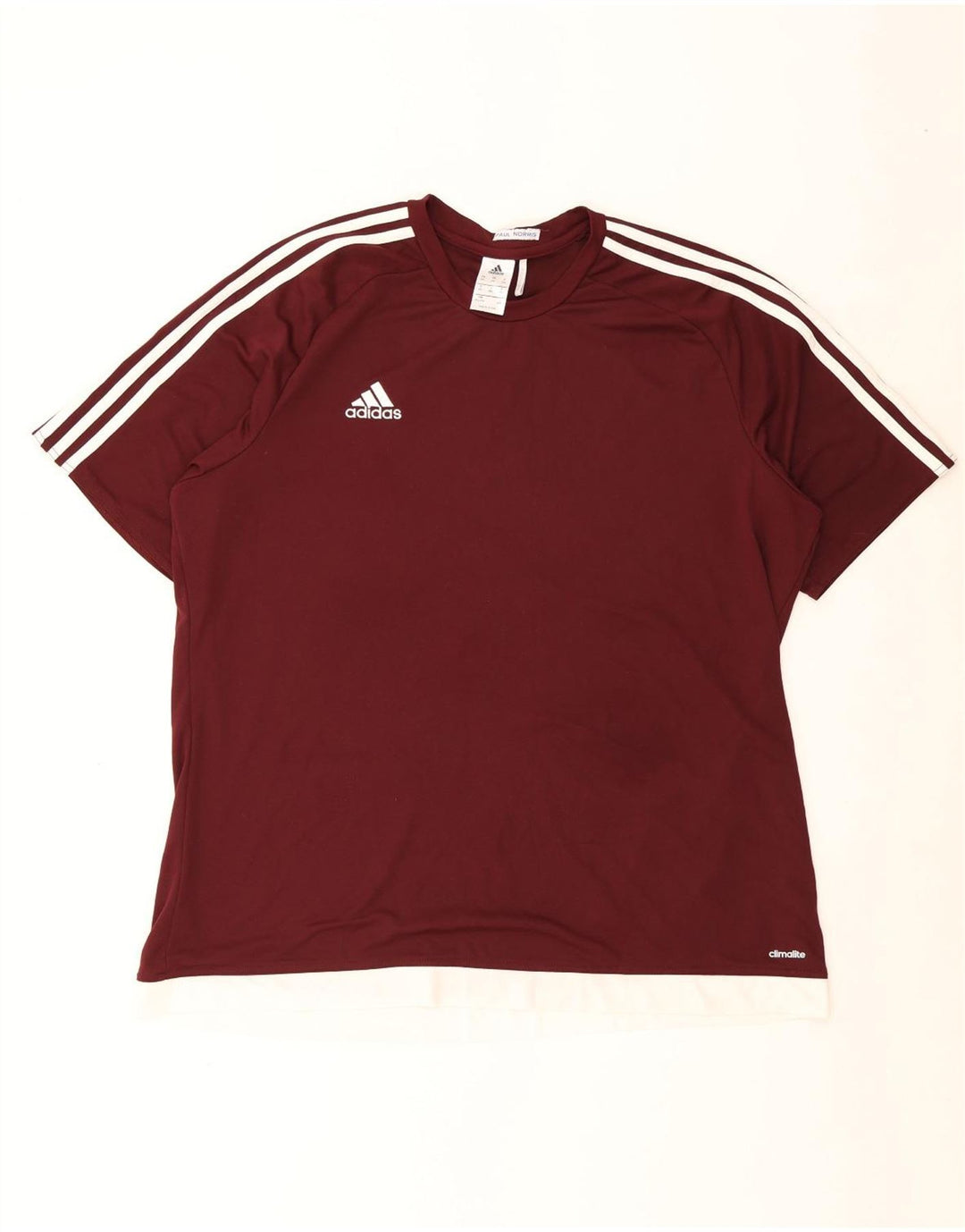 Adidas Męska koszulka Climalite Top 2XL Burgundowy poliester