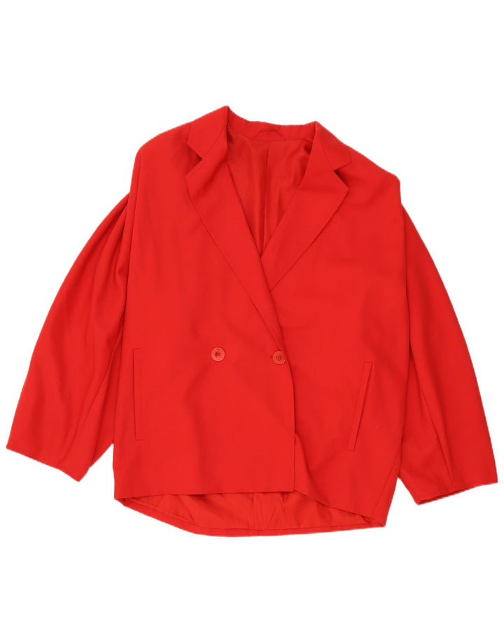 Damska marynarka Max Mara z podwójnymi piersiami, oversize UK 10, mała czerwona