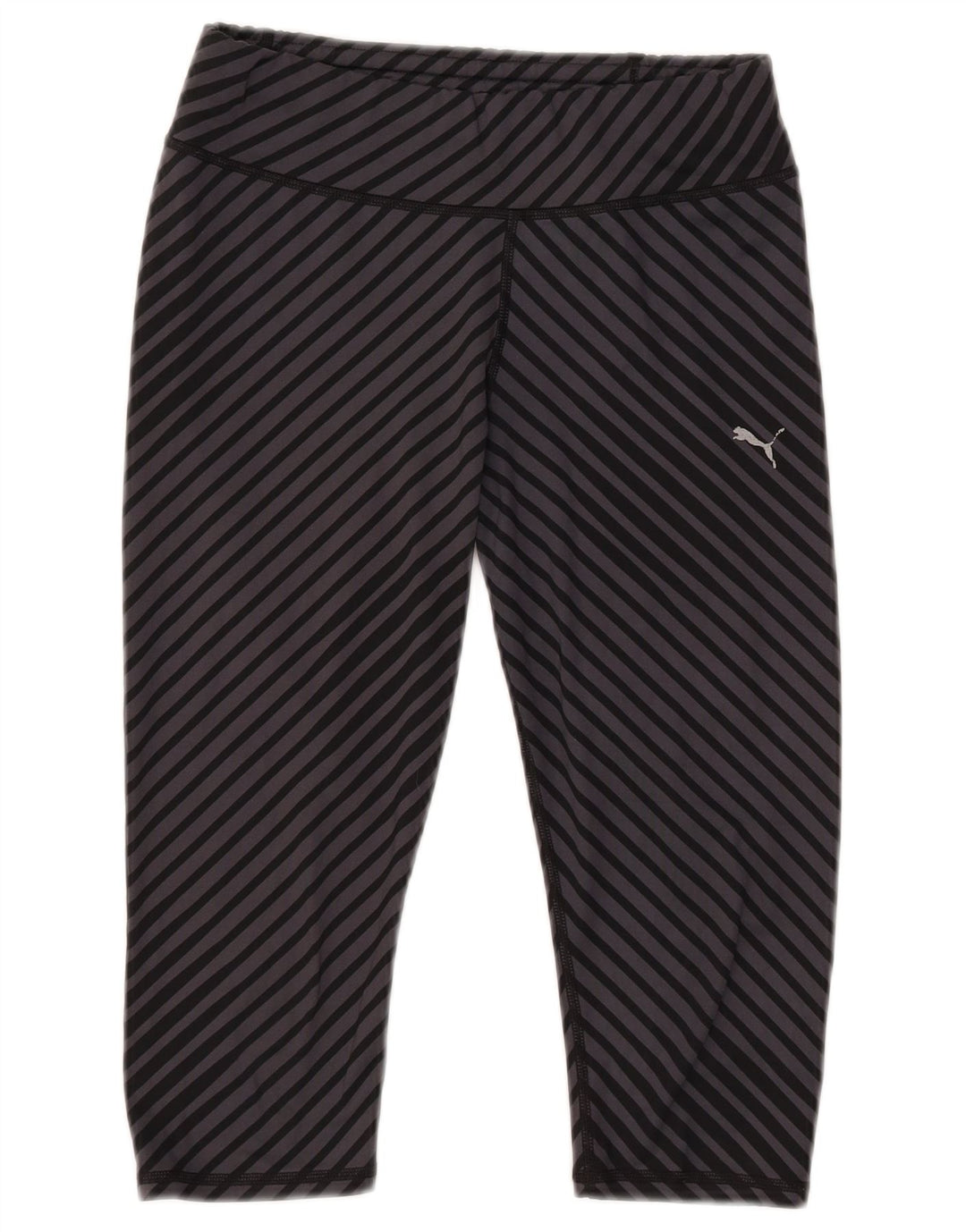 Damskie legginsy Capri Puma UK 12, poliester w średnie szare paski