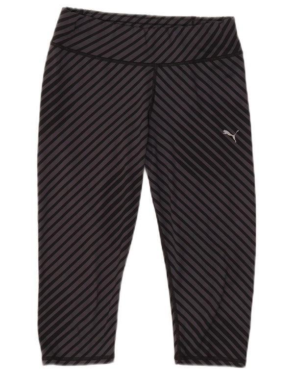 Damskie legginsy Capri Puma UK 12, poliester w średnie szare paski