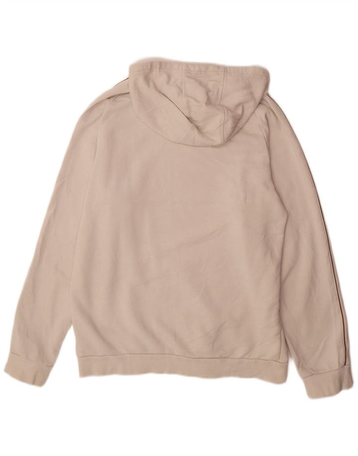 ADIDAS Mens Hoodie Jumper Large White Cotton