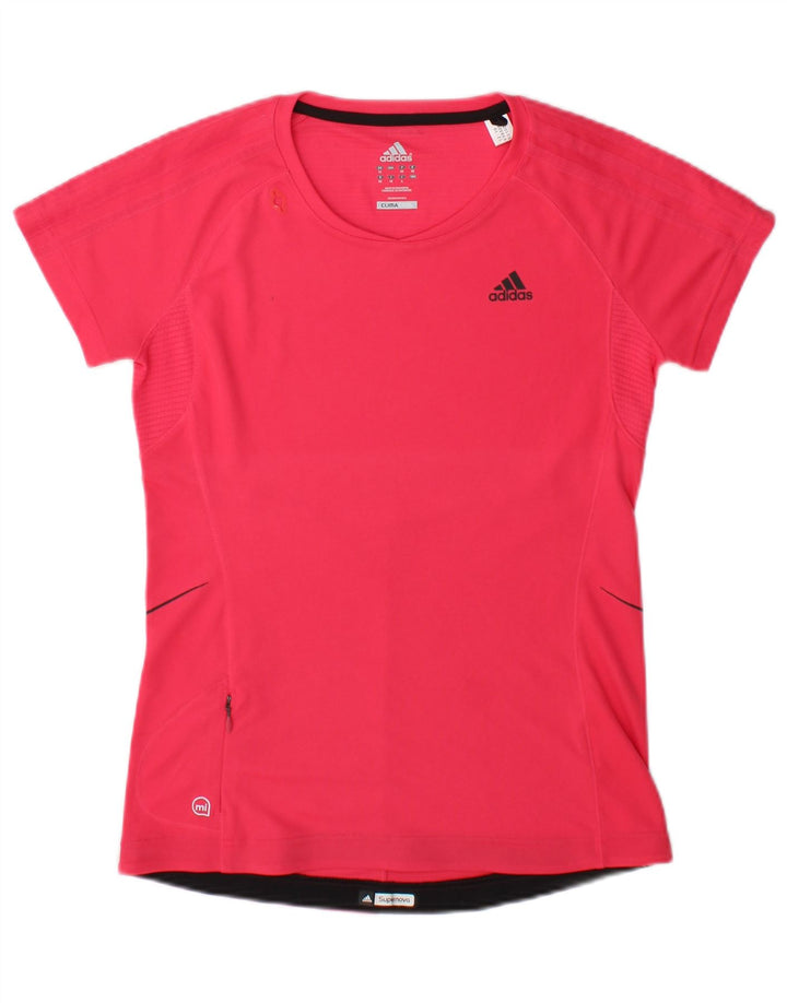 Damska koszulka Adidas Climacool Top UK 12 Średni Róż