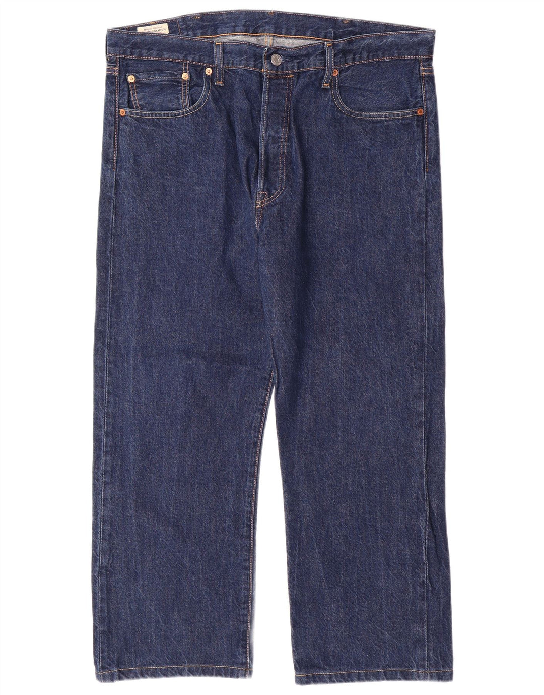 LEVI'S Mens 501 Straight Jeans W38 L25 Blue