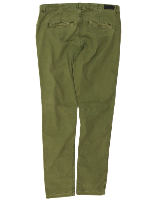 Męskie spodnie chino Superdry XL W38 L32, zielone, bawełniane