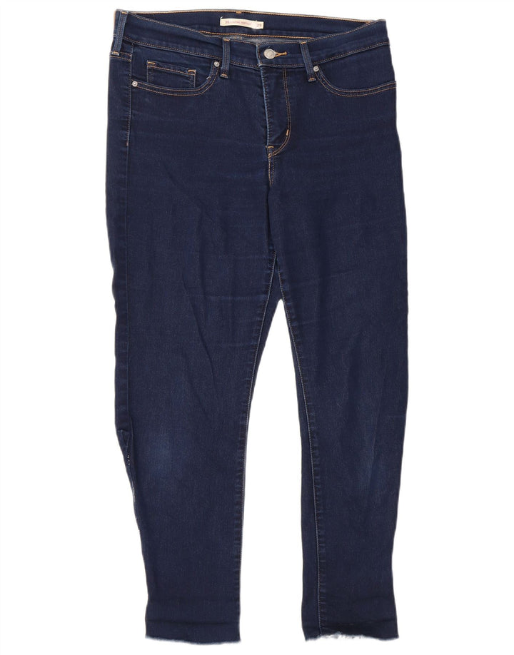 Damskie jeansy Levi's 315 Cropped W29 L25 Granatowa bawełna