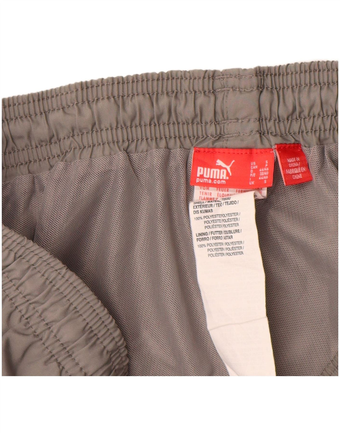 Męskie spodnie dresowe Puma Capri, małe, szare, z poliestru