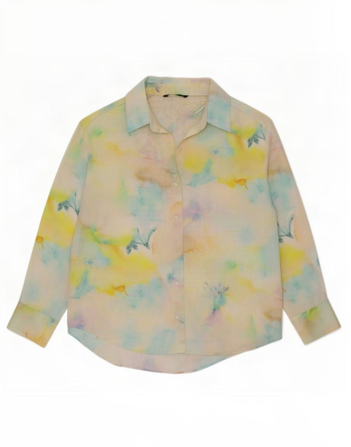 Koszula damska Zara UK 16, duża, wielobarwna, z poliestru typu Tie Dye