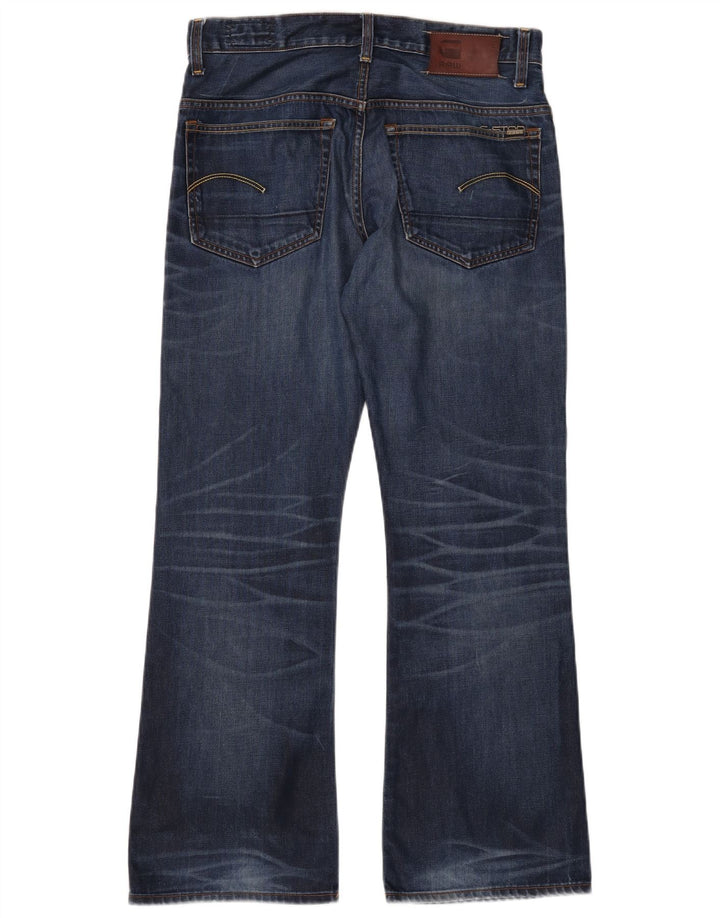 Męskie jeansy Bootcut G-Star 3301 W34 L32 Niebieska bawełna