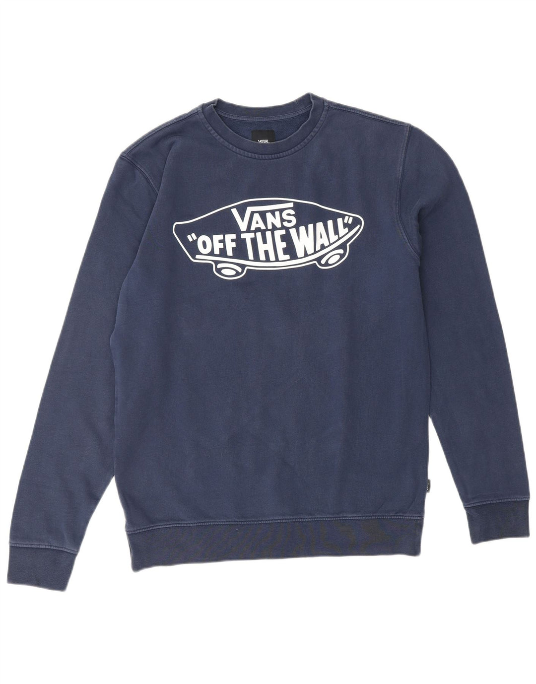 Męski sweter z grafiką VANS, mały, granatowy, bawełniany