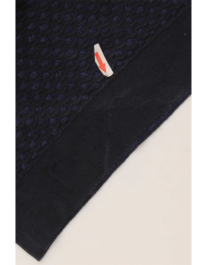 Męski sweter Calvin Klein z okrągłym dekoltem, mały, granatowy
