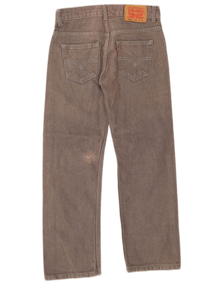 Damskie jeansy Levi's 505 Regular Straight W25 L25 Szara bawełna