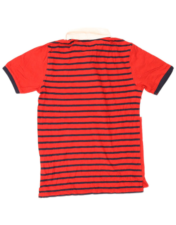 Chłopięca koszulka polo do rugby Gap, 13-14 lat, 2XL, czerwona, bawełniana w bloki kolorów