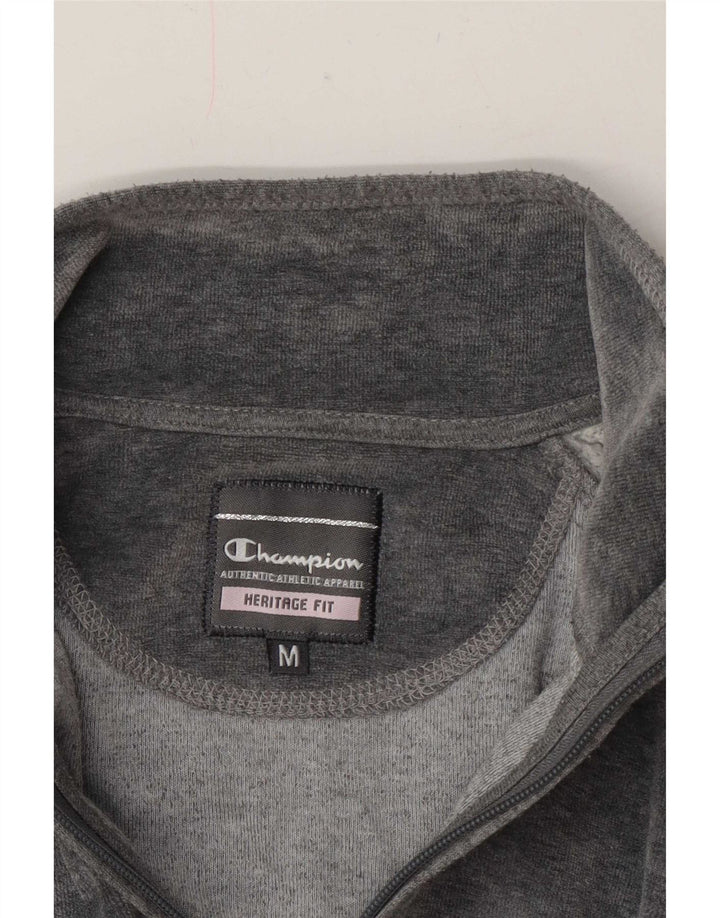 Kurtka damska Champion Heritage Fit Welurowa bluza dresowa UK 14 Medium Grey