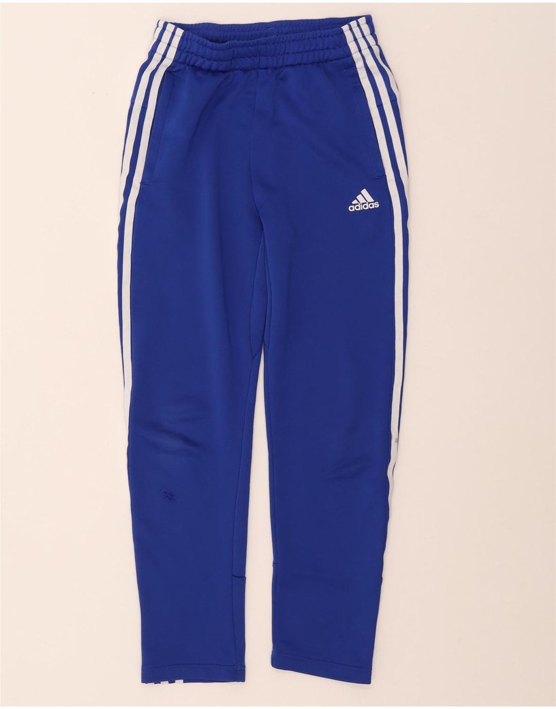 Chłopięce spodnie dresowe ADIDAS Aeroready 9-10 lat, niebieskie, poliestrowe
