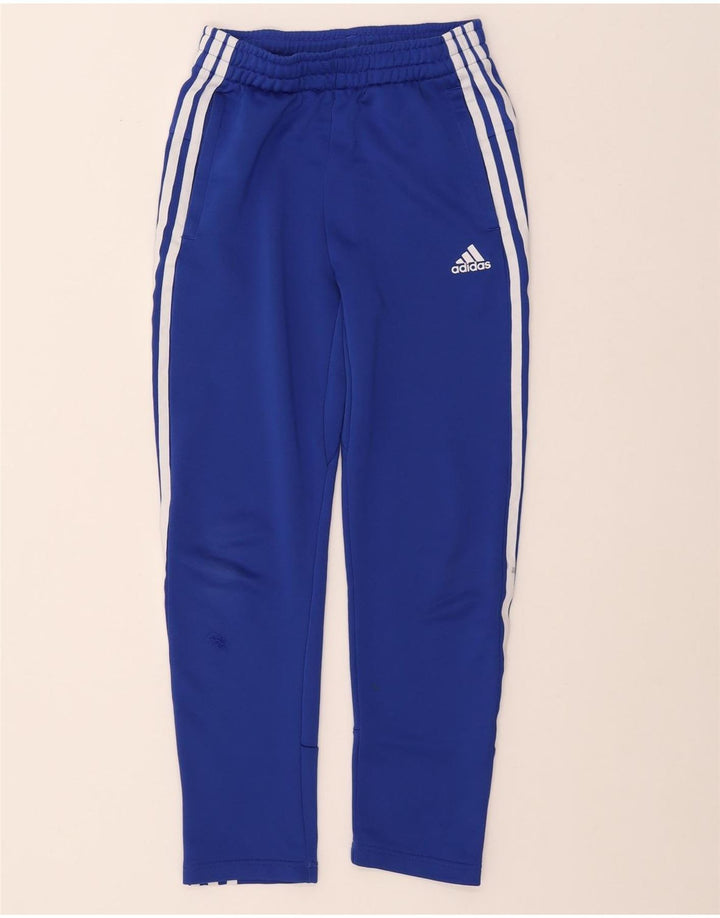Chłopięce spodnie dresowe ADIDAS Aeroready 9-10 lat, niebieskie, poliestrowe