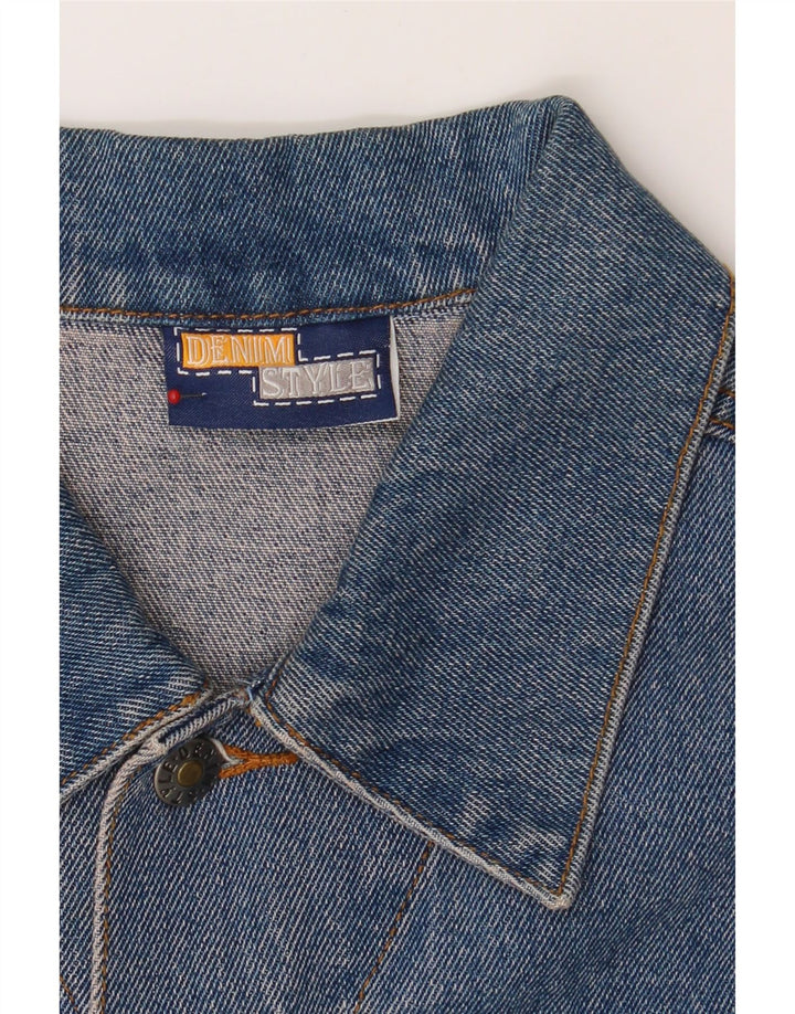 DENIM STYLE Mens Denim Jacket UK 40 Large Blue Cotton Vintage Denim Style and Second-Hand Denim Style from Messina Hembry 