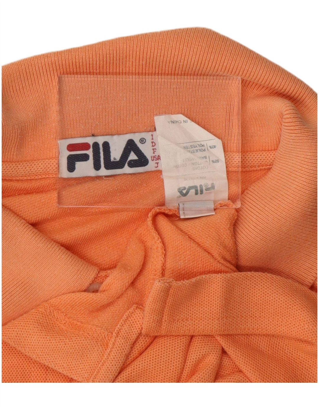Męska koszulka polo Fila IT 54 XL Pomarańczowa bawełniana