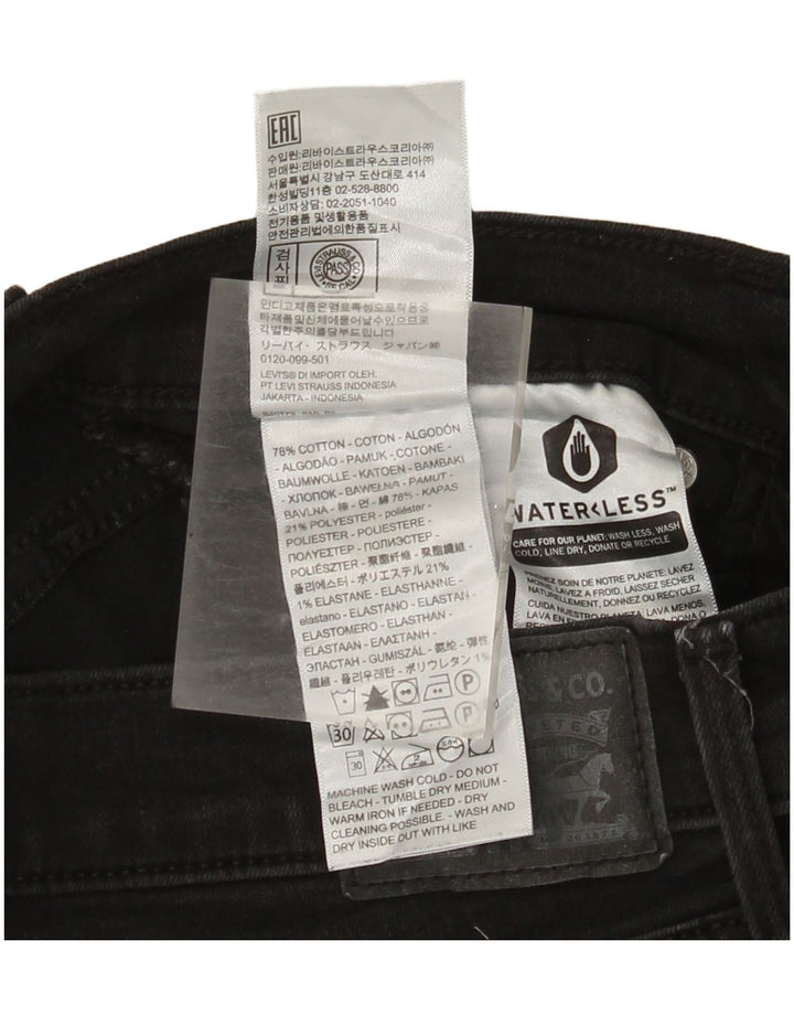 Damskie dżinsy Levi's 314 Shaping Straight W29 L30 Czarna bawełna