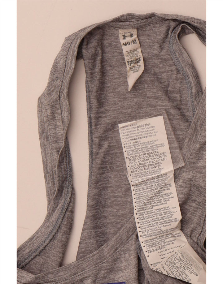 Damska kamizelka o luźnym kroju UNDER ARMOUR z grafiką, UK 12, średnioszary poliester