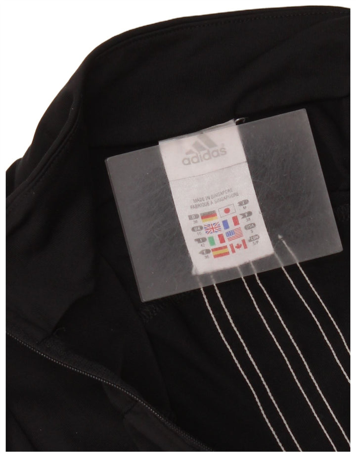 Damska bluza dresowa Adidas Crop Top Jacket UK 10 Mały czarny poliester