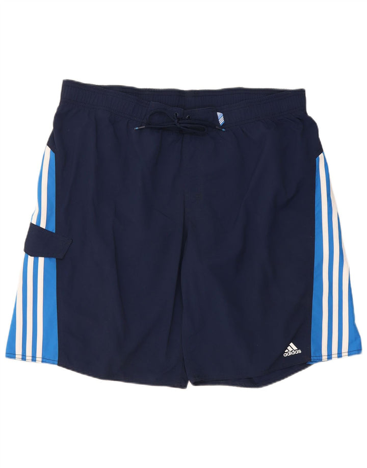 Męskie spodenki kąpielowe Adidas XL, granatowe, nylonowe