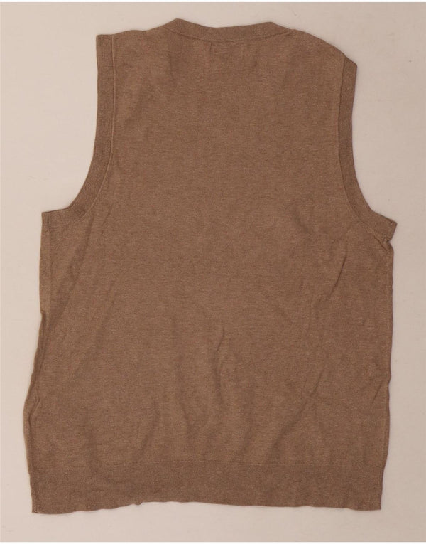Damski podkoszulek J. Crew Classic Vest UK 12, średnio beżowy, bawełniany
