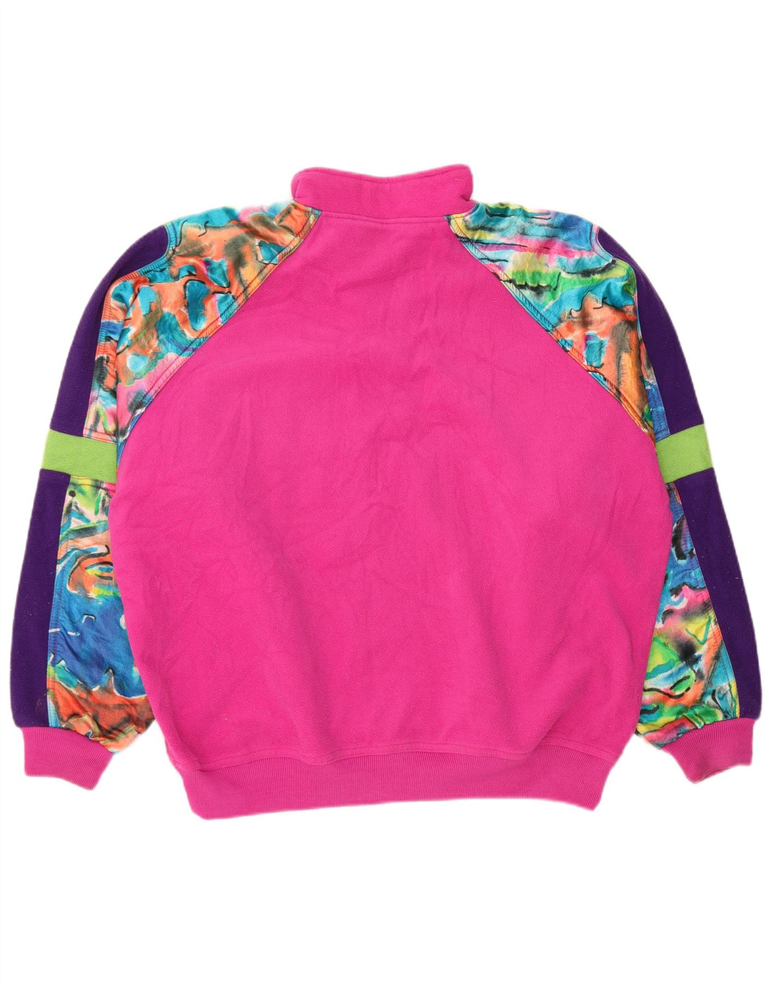 MASER M Damski sweter oversize z polaru z grafiką EU 40, średni róż