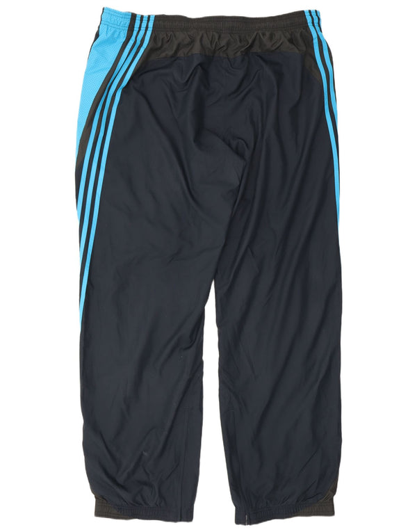 Męskie spodnie dresowe Adidas Joggery 2XL Granatowe Kolorowe bloki sportowe