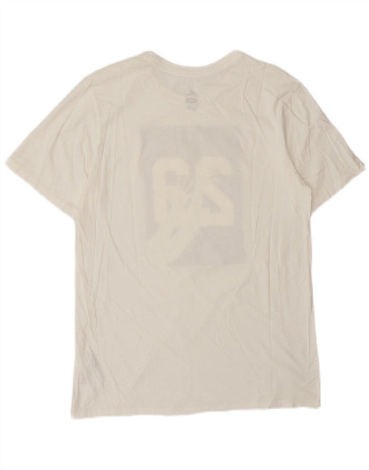 Męski T-shirt z grafiką Jordan, średni biały bawełniany