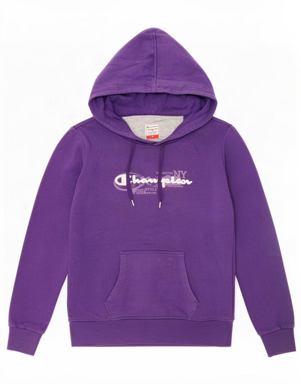 Damska bluza z kapturem Champion Heritage Fit Graphic UK 14 Średni fiolet